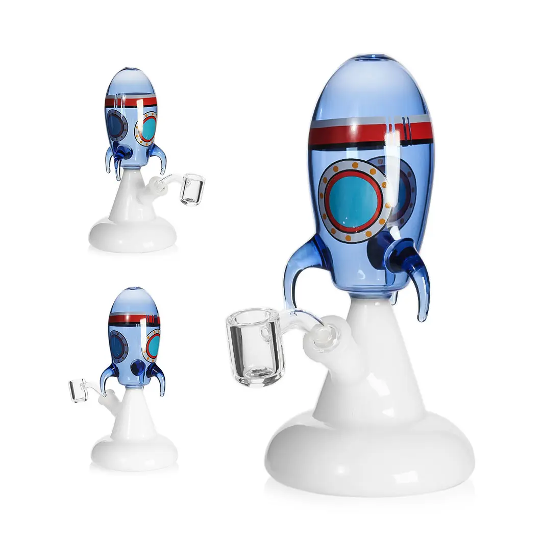 [T-1390-09]  Hittn Glass Stylish Water Pipe (HIT142)