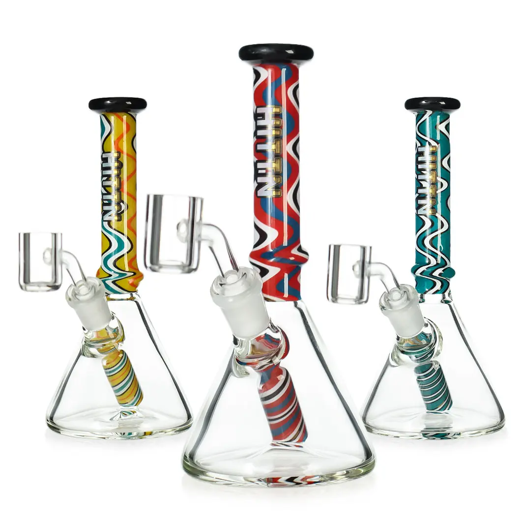 [T-1390-10]  Hittn Glass Stylish Water Pipe (HIT151)