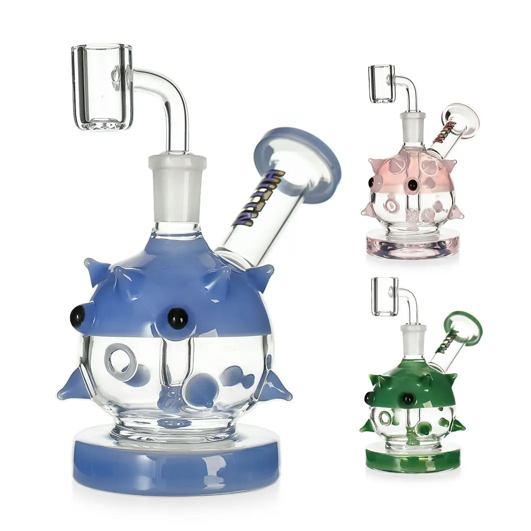 Hittn Glass Water Pipe 14mm Quartz Banger Glass DAB Rig 