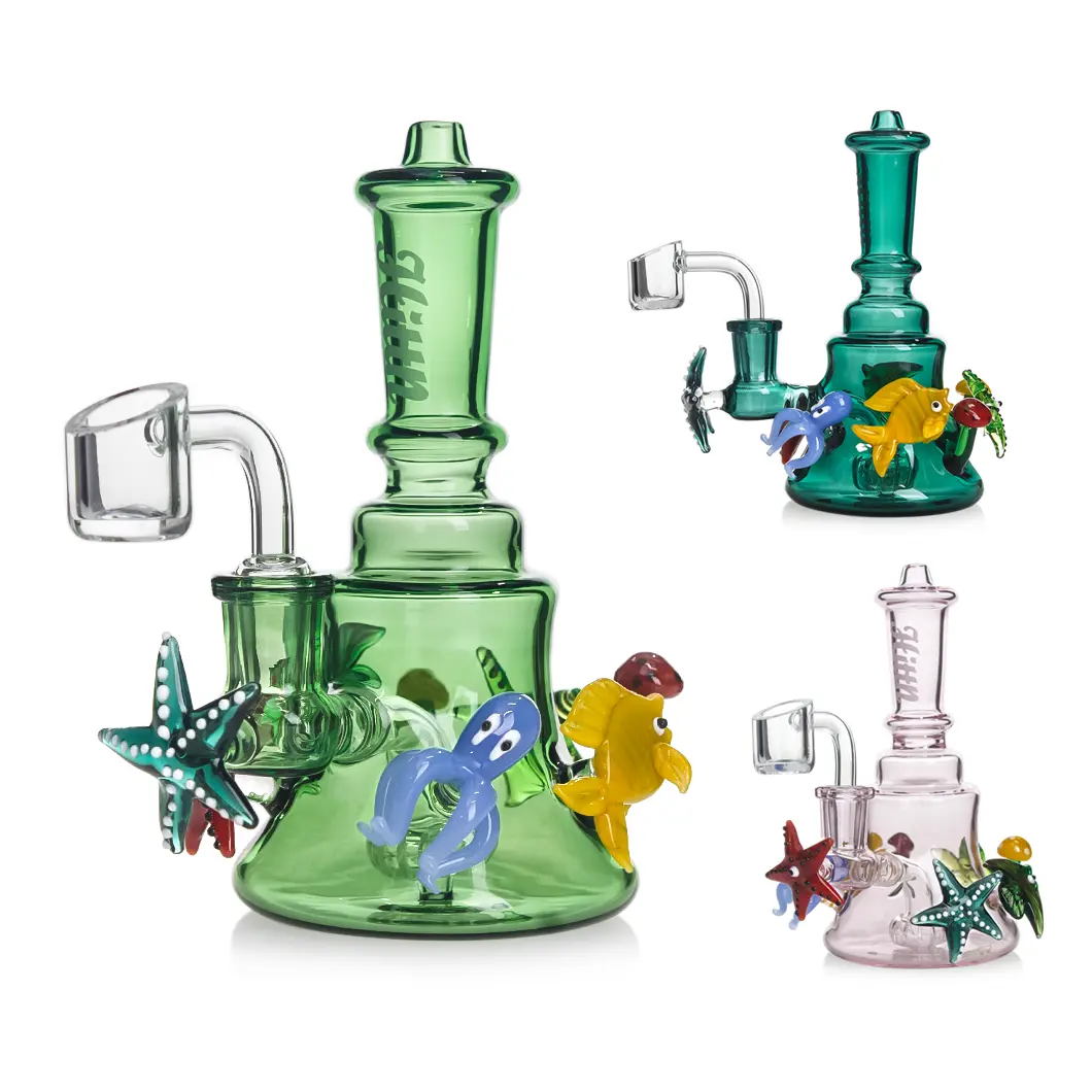 [T-1390-16]  Hittn Glass Stylish Water Pipe (HIT26)