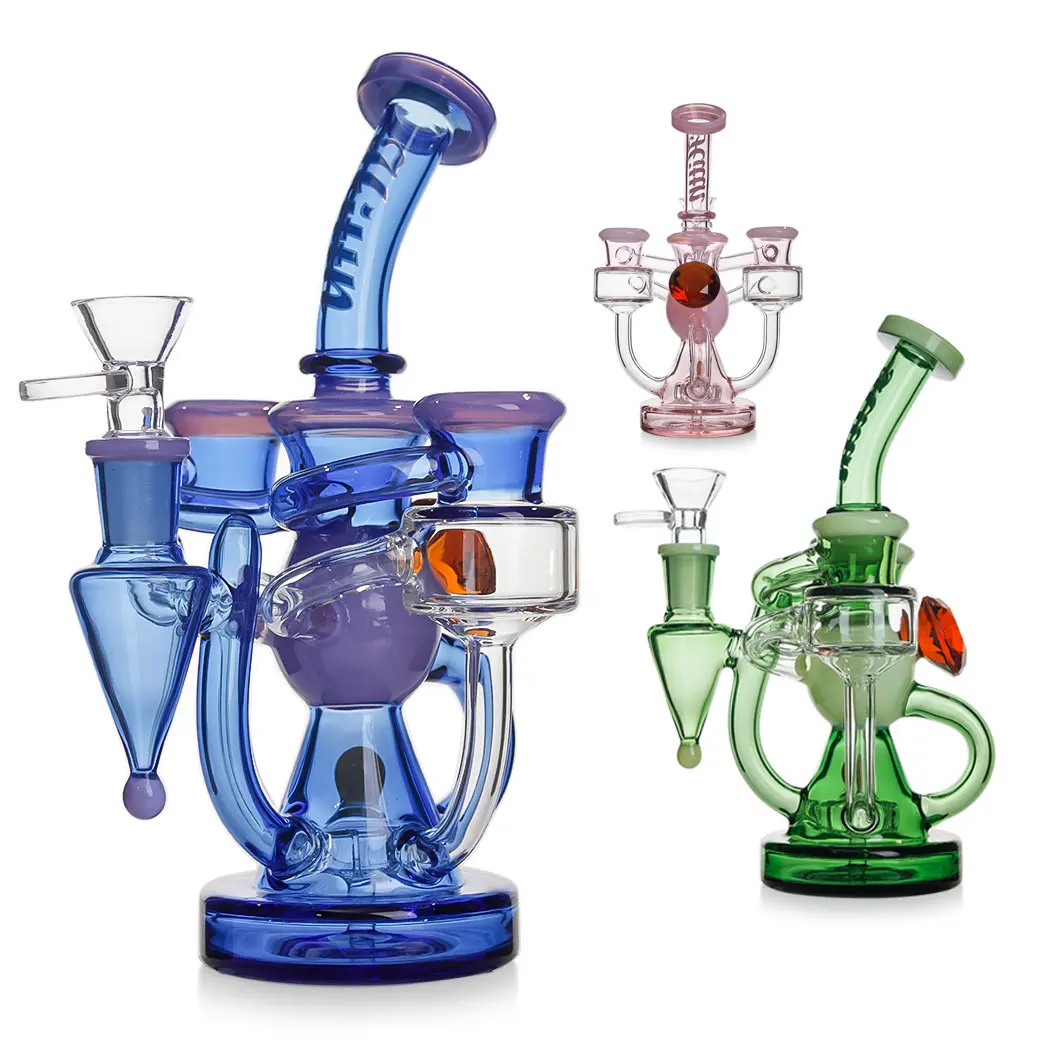 [T-1390-17]  Hittn Glass Stylish Water Pipe (HIT106)