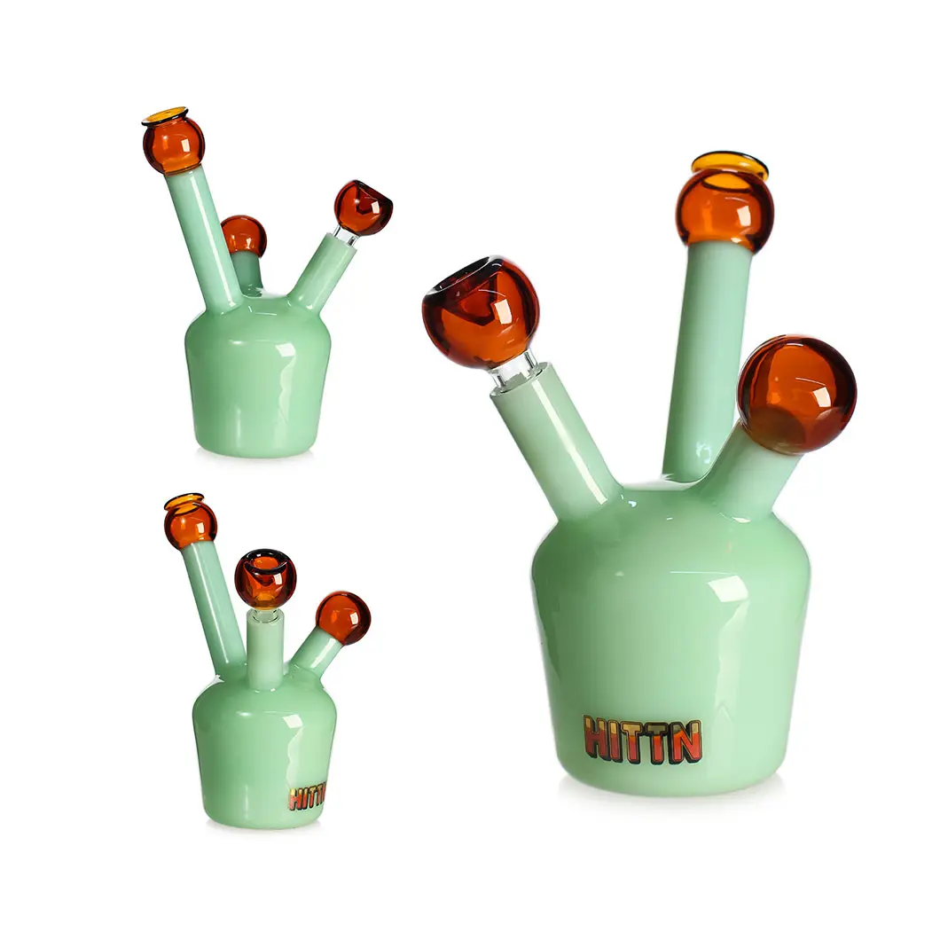 [T-1390-20]  Hittn Glass Stylish Water Pipe (HIT146)