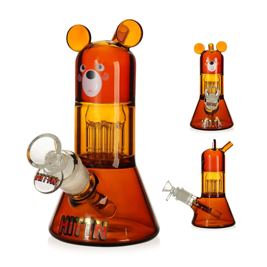 [T-1390-22]  Hittn Glass Stylish Water Pipe (HIT156)