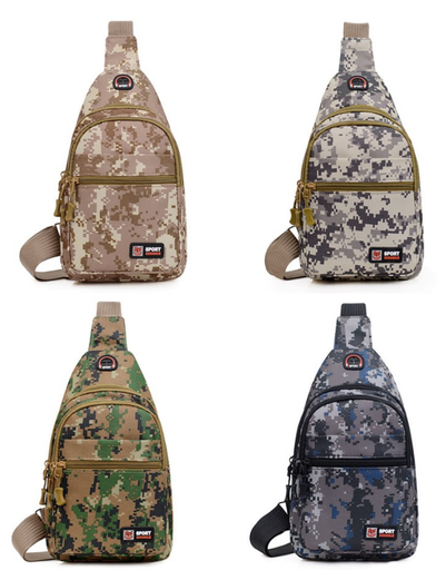 [T-1398-01] Chest Bag Multi Color (Brown)