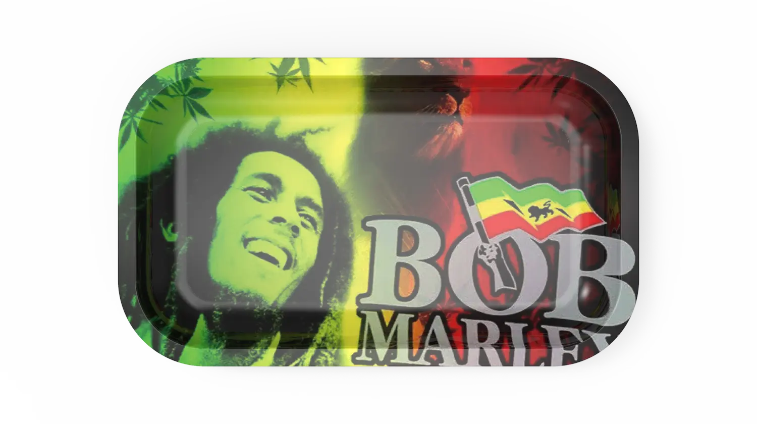 [T-1400-01] Rolling Tray 28.5*18.8*2.5cm (Bob Marley 1)