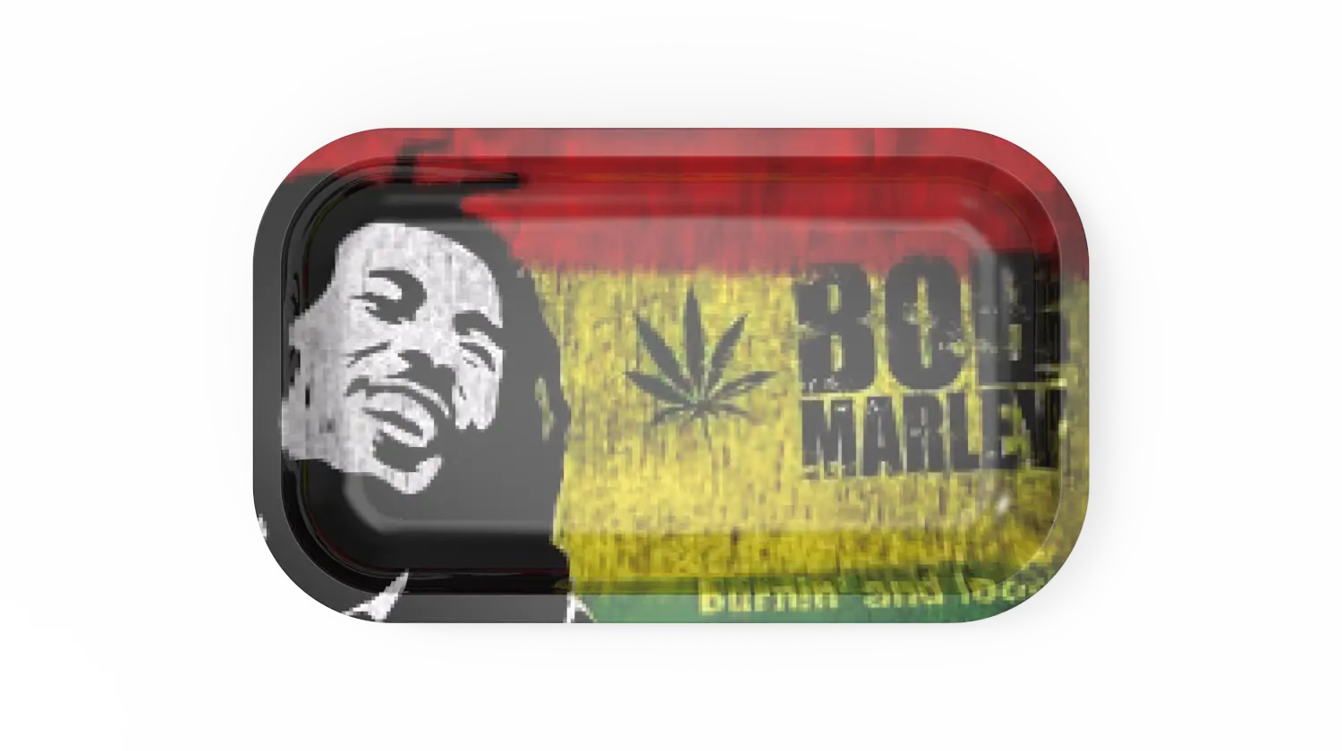 [T-1400-02] Rolling Tray 28.5*18.8*2.5cm (Bob Marley 2)