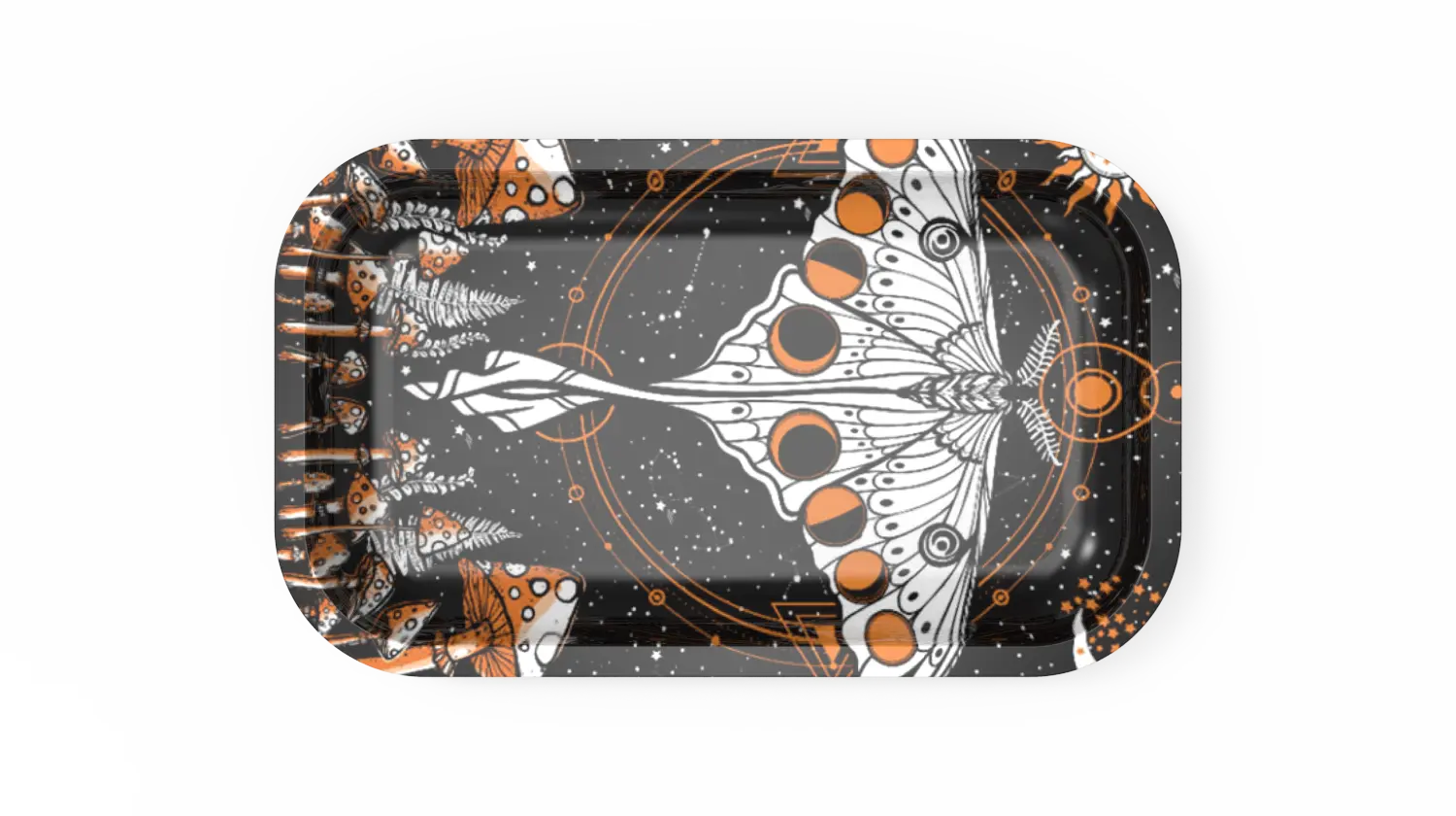 [T-1400-05] Rolling Tray 28.5*18.8*2.5cm (Butterfly)