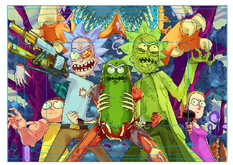 [T-1401-01] Rolling Tray18*14*1.5cm (Rick & Morty)