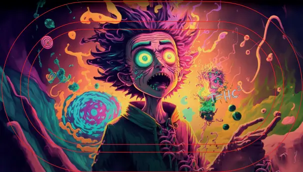 [T-1401-28] Rolling Tray18*14*1.5cm (Ricky)