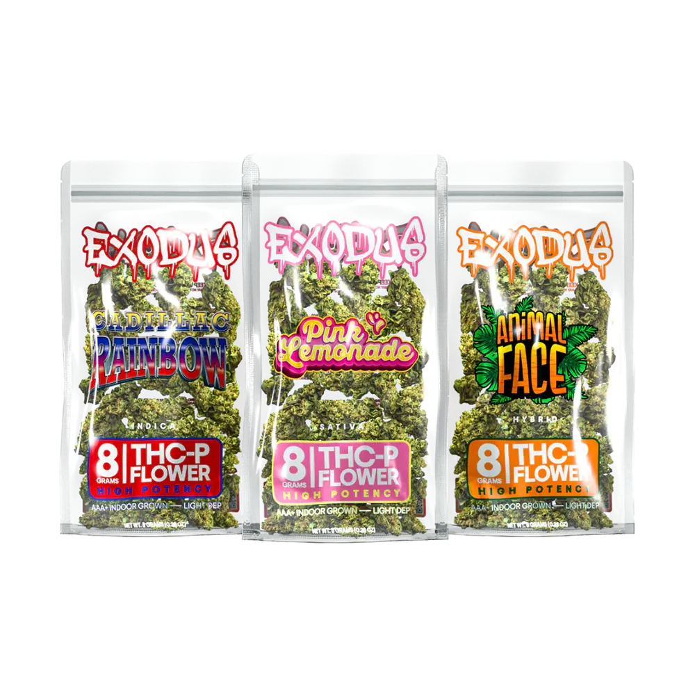 [T-1406-02] Exodus Flower 8 Gram THC-P High Potency 6PK (Pink Lemonade)