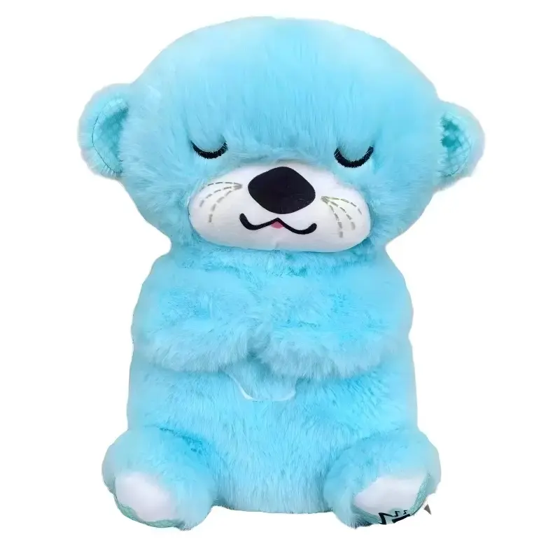 [T-1417-03] Breathing Bear Stuffed Animal for Anxiety Relief (Stitch)