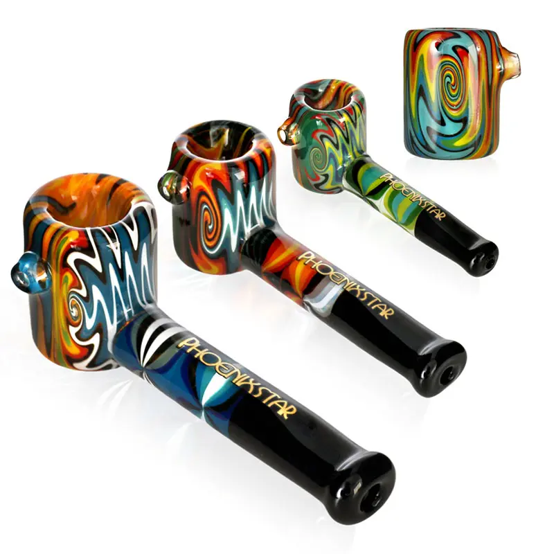 [T-1421-05] Phoenix Glass Handpipe (PGP122 5.2")