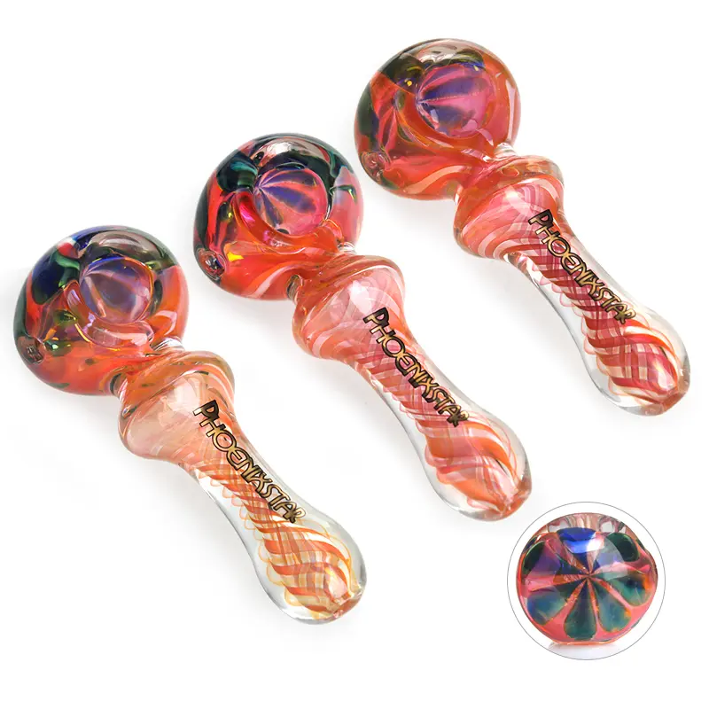[T-1421-15] Phoenix Glass Handpipe (PGP29 4.3")
