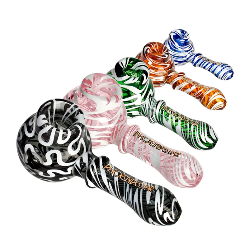 [T-1421-21] Phoenix Glass Handpipe (PGP63 4.5")