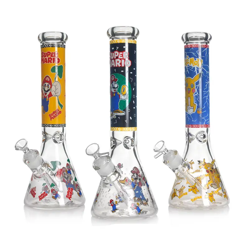 [T-1418-23] Phoenix Waterpipe Beaker  (WP296 14")