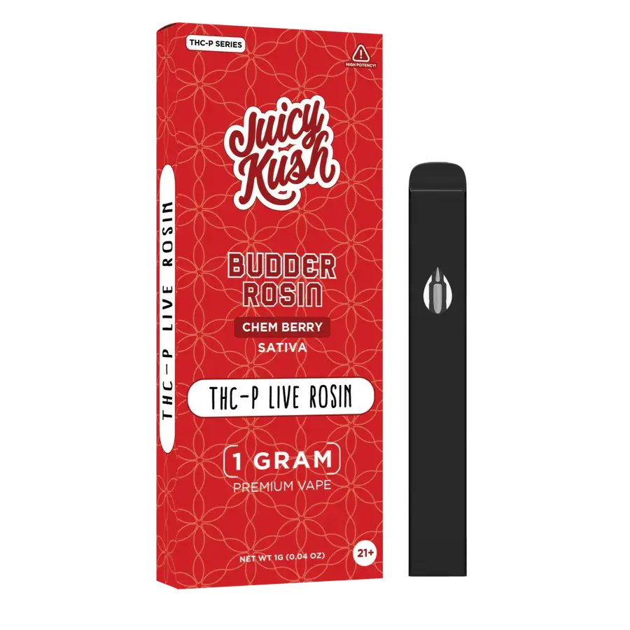 [Q-4256-12] JUICY KUSH 1G Disposable THC-P 5PK a Box (Fruit Punch)