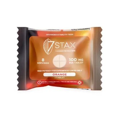 [T-1426-02] 7Stax Premium 7-OH Kratom Alkaloid Tablets 50PK (100mg – 1 Count) (Triple Berry)