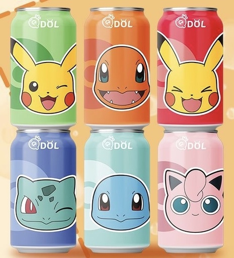 [Q-4999-05] Exotic Drink Qdol Pokmen 330ml 24PK (Lychee)