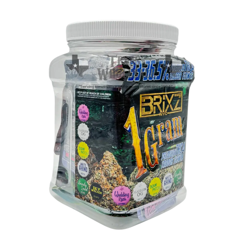 [T-1432-01] Brixz THC-A Flower 30ct 1G (Platinum OG (Indica))