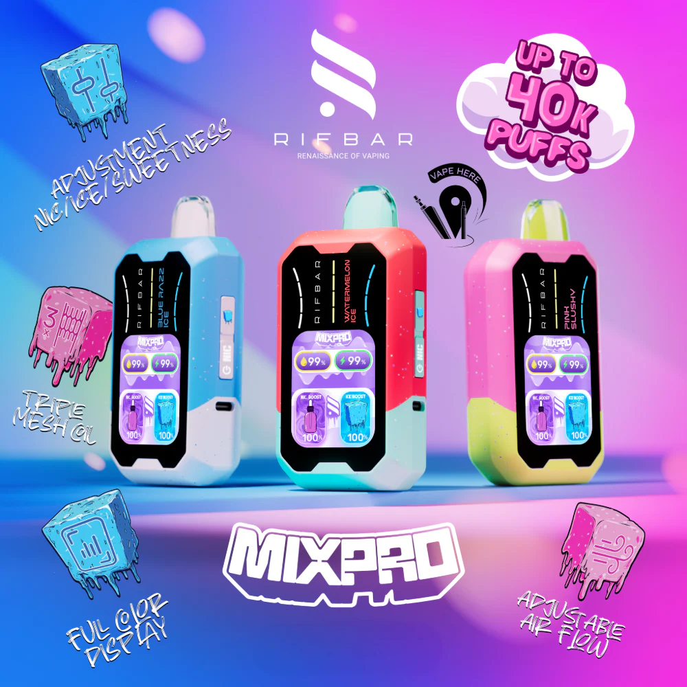 Rifbar Mixpro 40K Puff 18ML 5PK