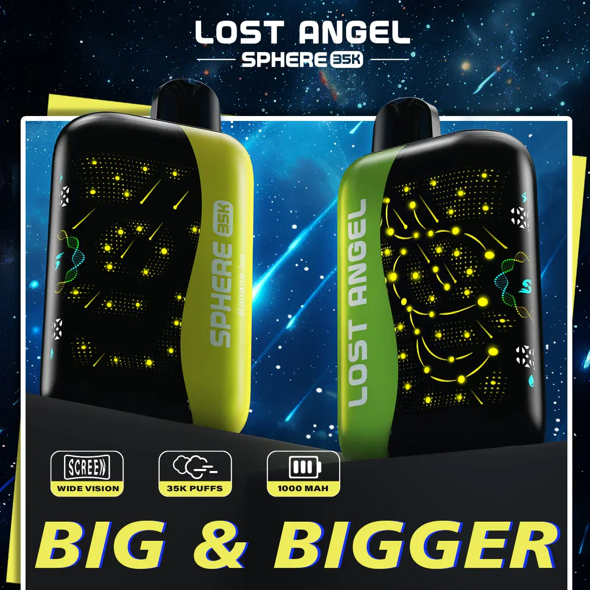 [T-1439-02] Lost Angel SPHERE 35kK Disposable Vape 20ml (Tropical Boom)