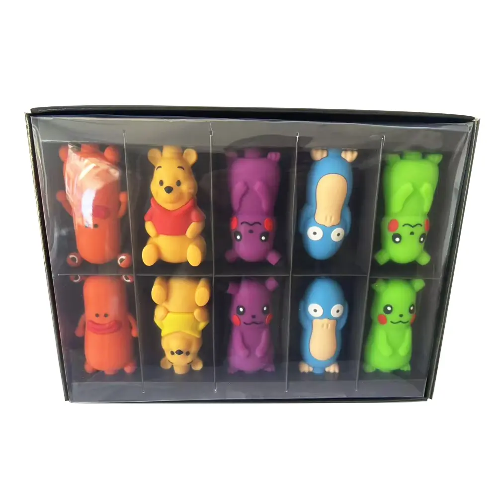 [T-1445-03] Silicone Mix 4 Design Mix 10Pcs/Display (Design 3)