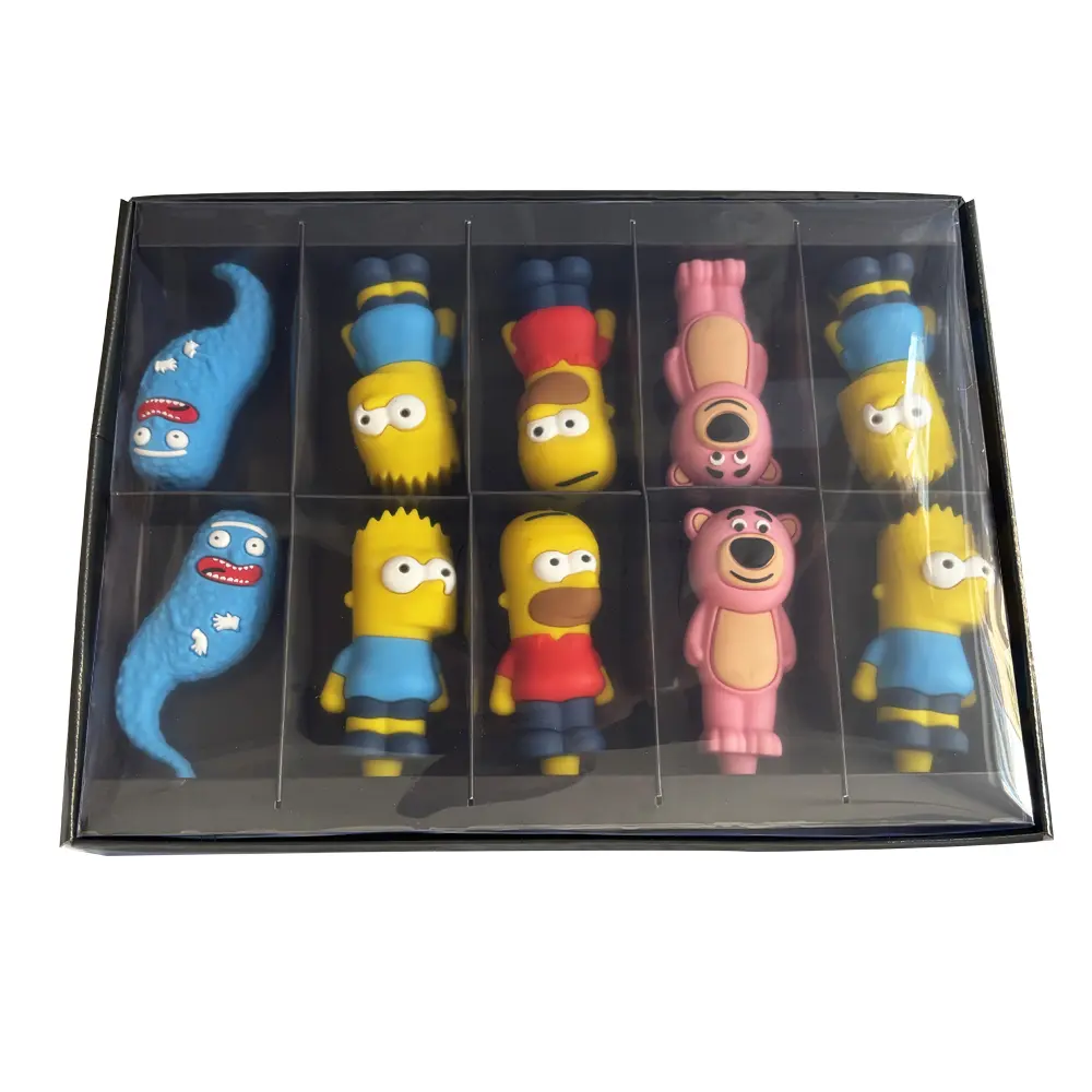 [T-1445-06] Silicone Mix 4 Design Mix 10Pcs/Display (Design 6)