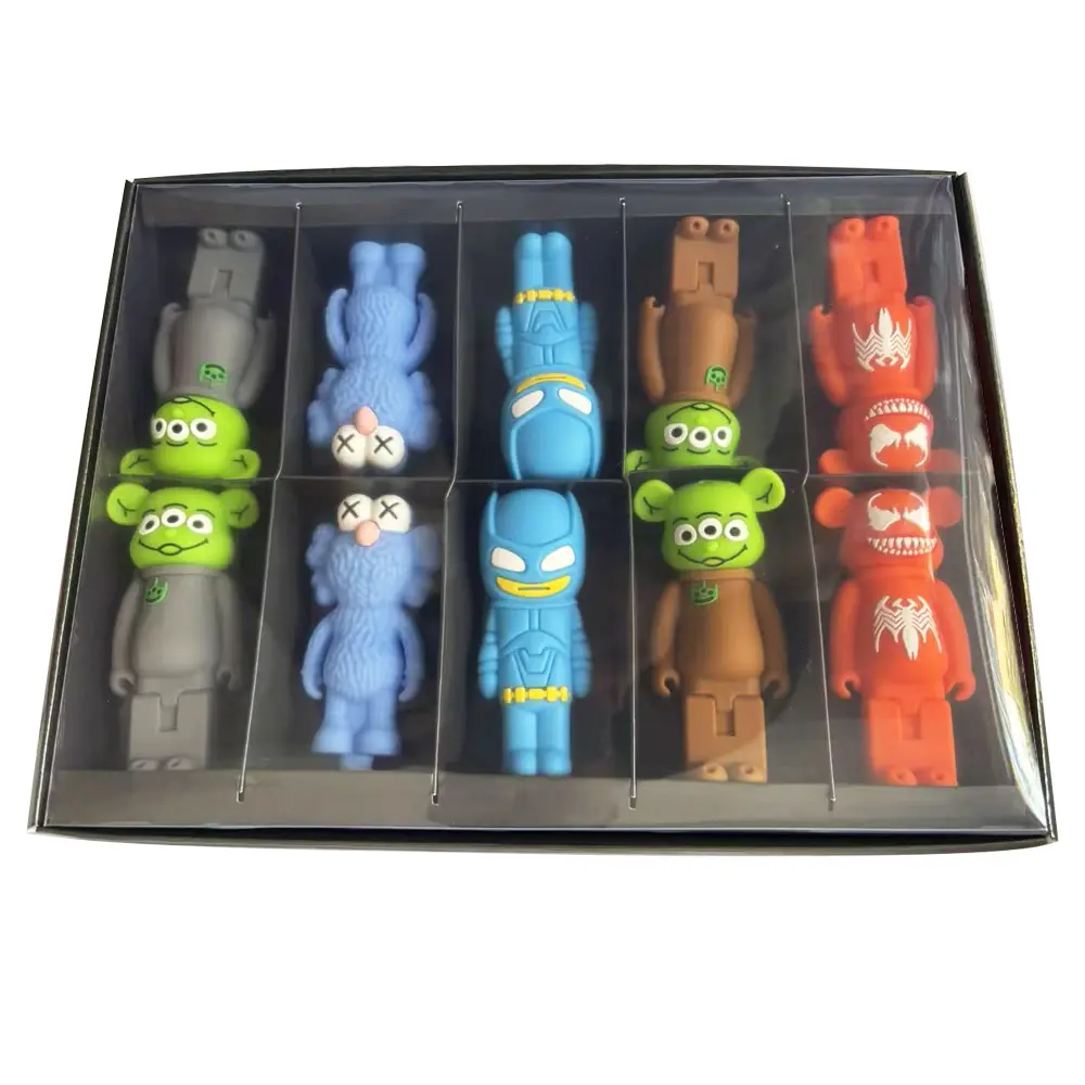 [T-1445-09] Silicone Mix 4 Design Mix 10Pcs/Display (Design 9)
