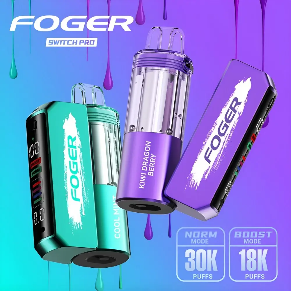 [Q-4701-25] Foger Switch Pro 30K Disposable Kit 18ml 5PK (Pink & Blue)