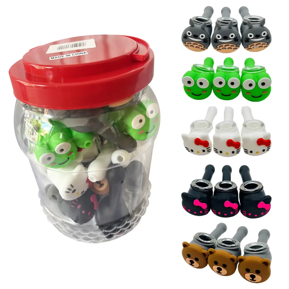 [T-1444-04] Silicone Jar Mix 5 Design Mix 25Pcs/Jar (HH-006)