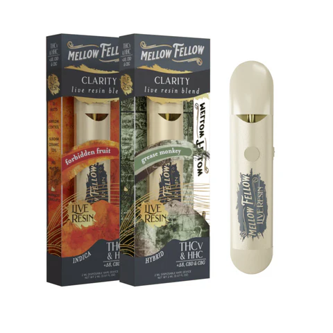 [T-1458-01] Mellow Fellow Live Resin 1ml Disposable Vape  (Lemon Skunk)