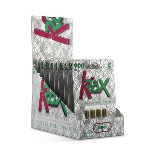 [10119-03] KROX Boutique Euphoric Capsules 4ct 225mg no hydroxy legal everywhere (Unflavored)