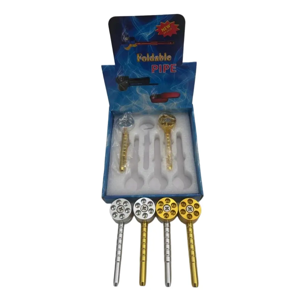 [T-1474-06] Metal Handpipe Display (HMP-007 6pcs/Display)