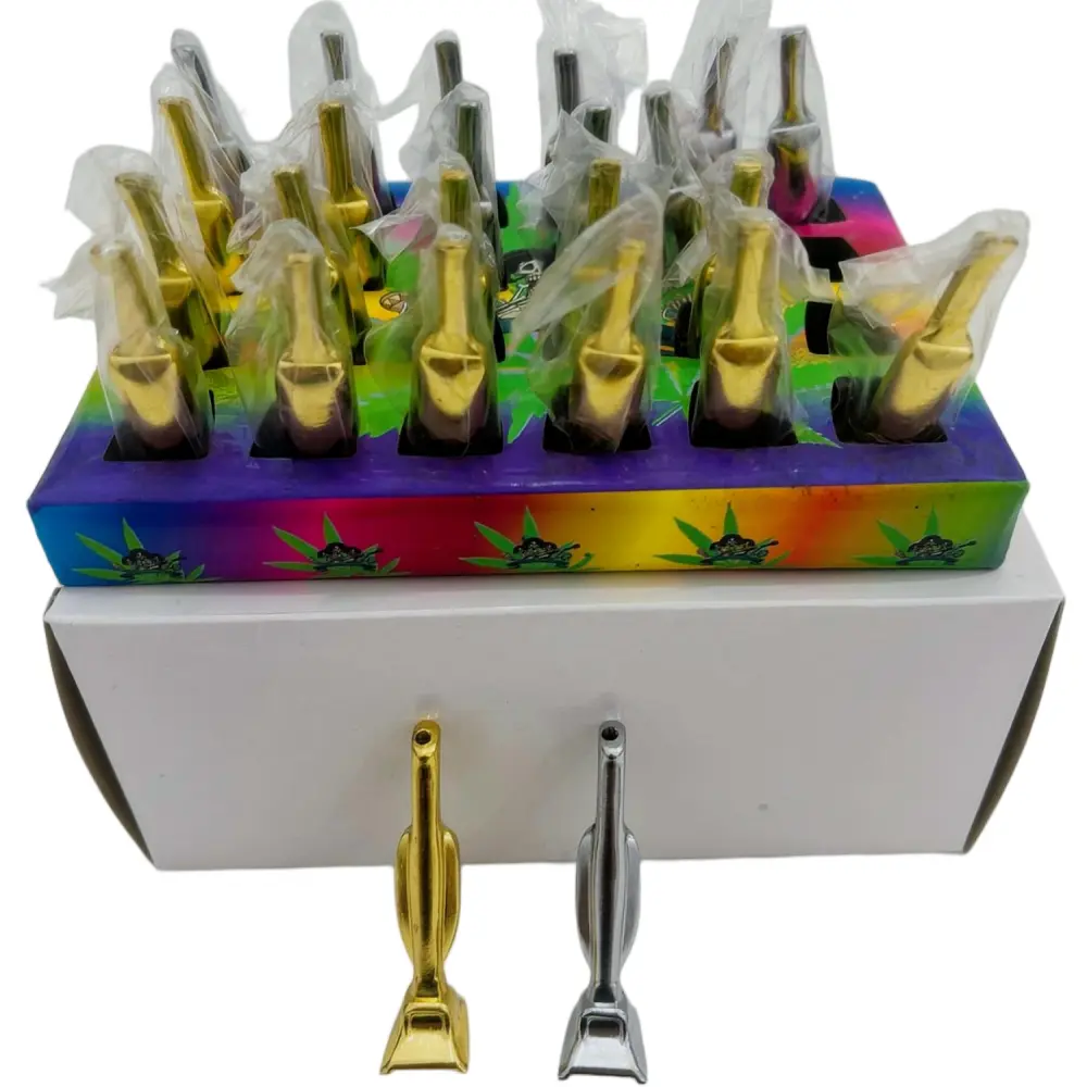 [T-1474-10] Metal Handpipe Display (HMP-011 24pcs/Display)