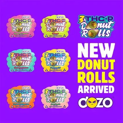 [T-1476-06] DOZO - THC P Donut 3 Pre-rolls 5ct (Tropicana OG - Hybrid)