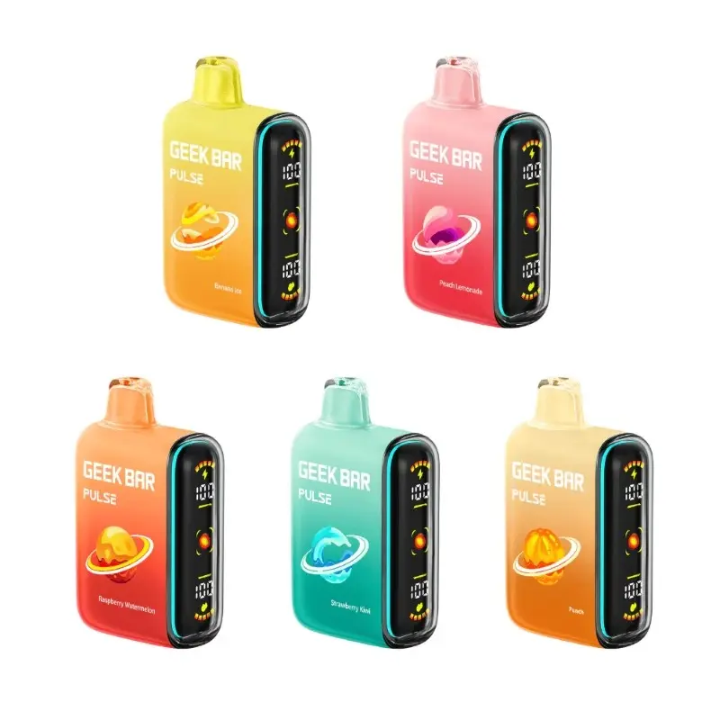 [T-1488-02] GEEK BAR PULSE 15000 PUFF 16ML 5PK Thermal Edition (Peach Lemonade)