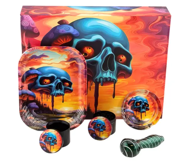 [T-1496-02] Window Box Glass  Smoking Pipe kit (Design 2)