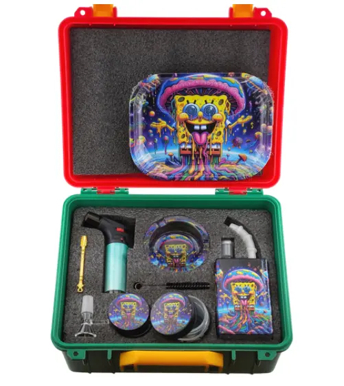 [T-1497-01]  Suitcase Juice  Bottle Set (Design 4)