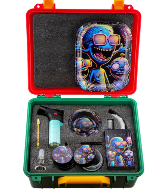 [T-1497-02]  Suitcase Juice  Bottle Set (Design 1)