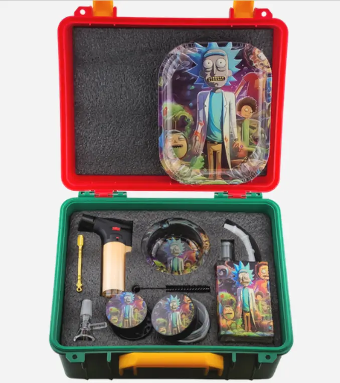 [T-1497-05]  Suitcase Juice  Bottle Set (Design 5)