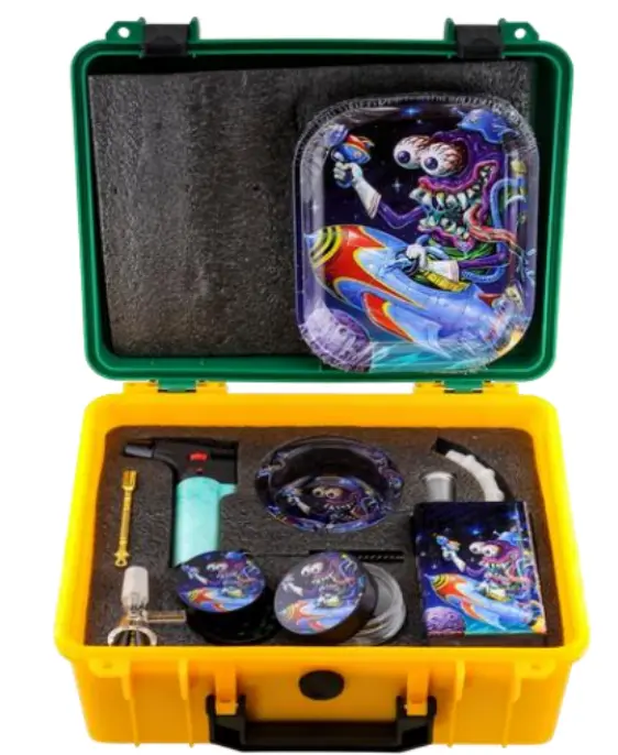 [T-1497-06]  Suitcase Juice  Bottle Set (Design 6)