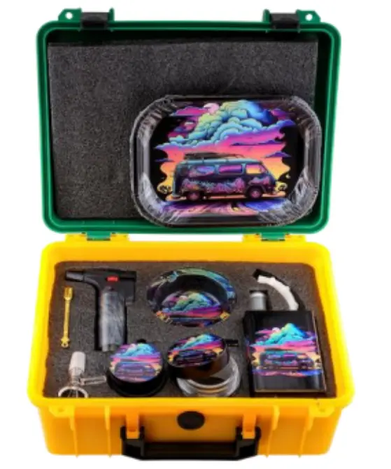 [T-1497-07]  Suitcase Juice  Bottle Set (Design 7)