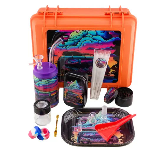 [T-1500-01] Smoking Kit  Hookah Cigarette  Case Suitcase Kit (Design 1)