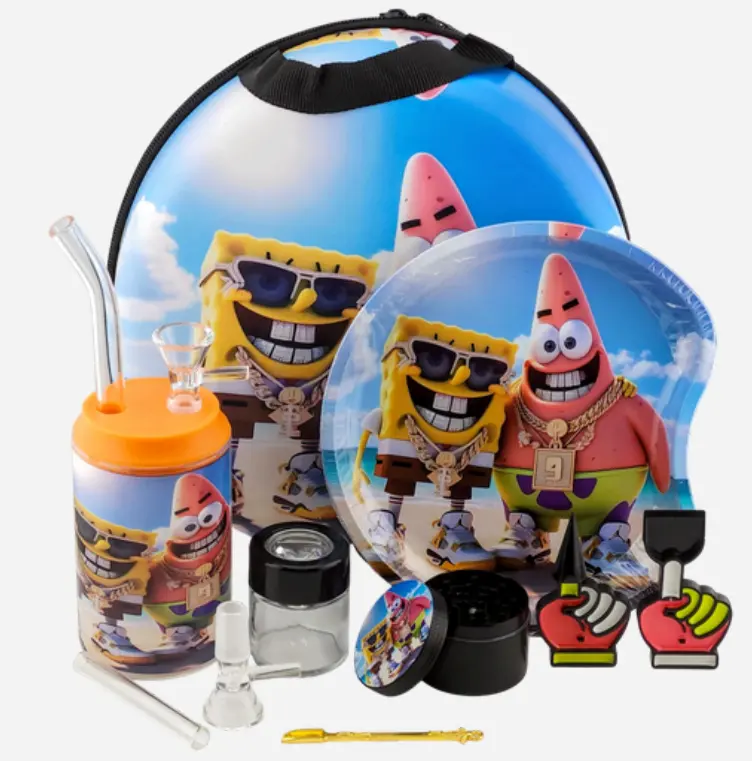 [T-1502-02] Smoking Kit Round Bag Set Of Hookah Kit (Design 2)