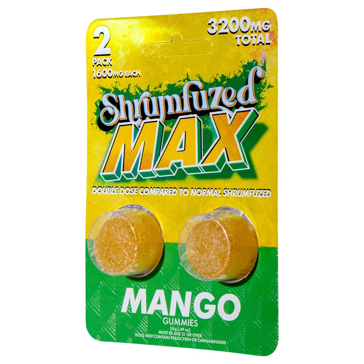 [Q-4827-04] Shrumfuzed MAX 2PK Gummies 1600mg 10ct Display (Cinnacrunch)