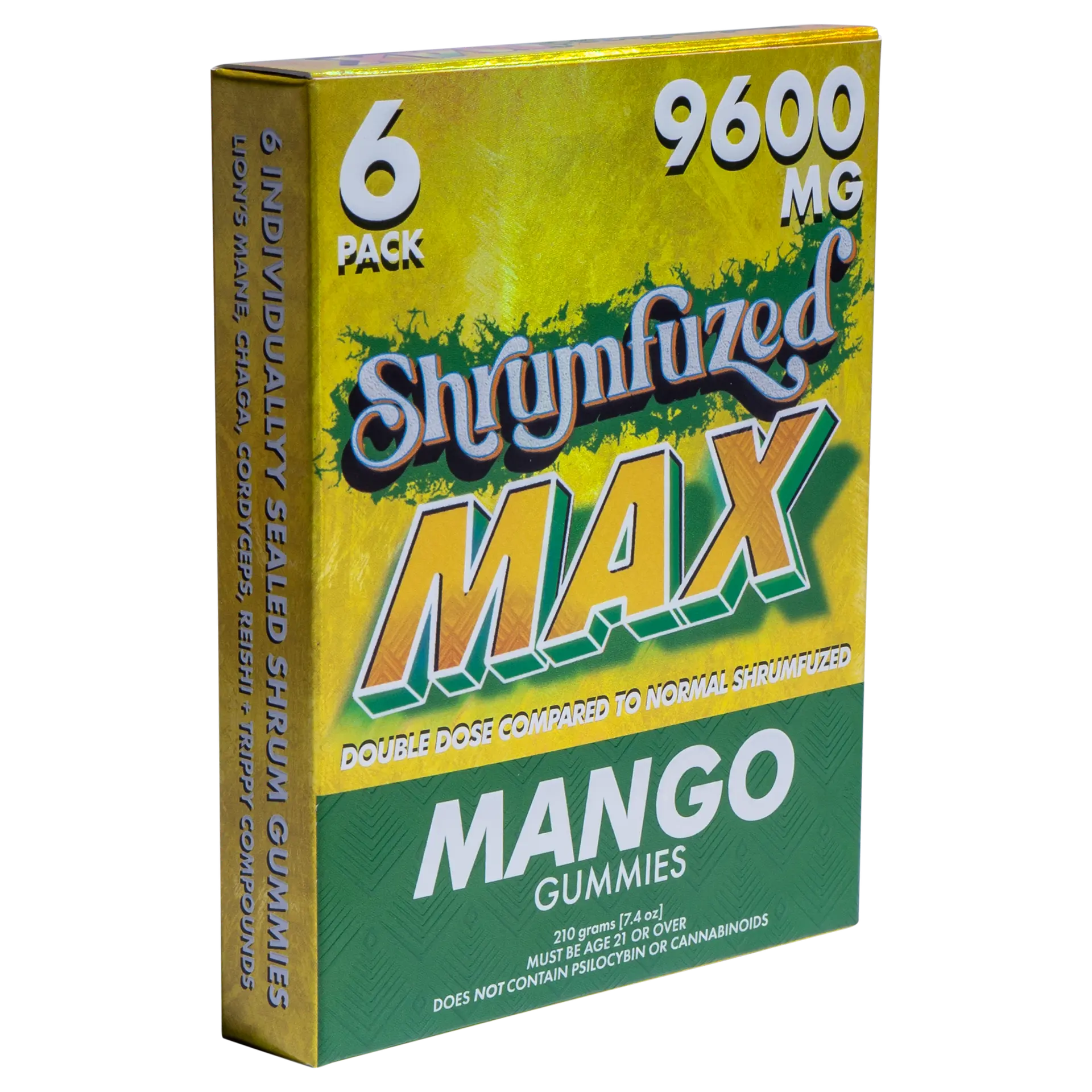 [Q-4828-08] Shrumfuzed MAX 6PK Gummies 9600mg 5ct Display (Cherry Limeade Slushee)