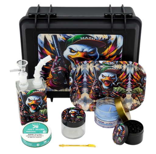 [T-1516-01] SUITECASE WITH JUICE BOX WATERPIPE W/ CANDLE (Design 4)