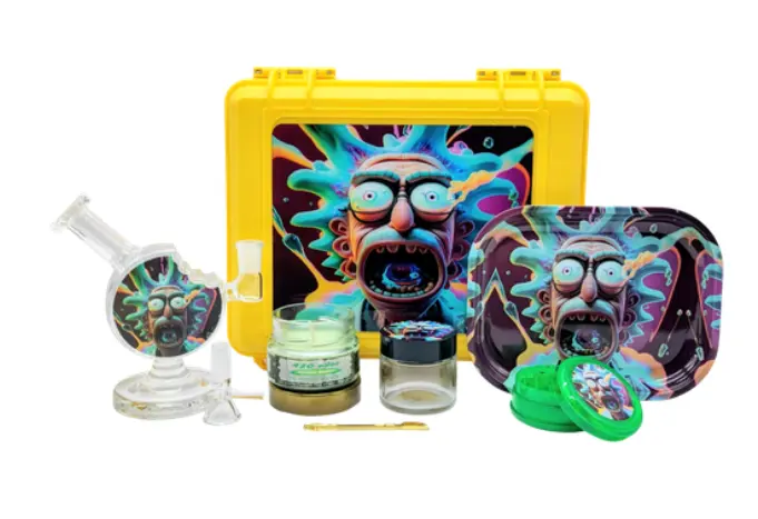 [T-1517-05] SUITECASE WITH COOKIE WATERPIPE W/ CANDLE (Design 3)