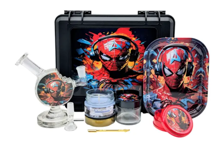 [T-1517-06] SUITECASE WITH COOKIE WATERPIPE W/ CANDLE (Design 6)