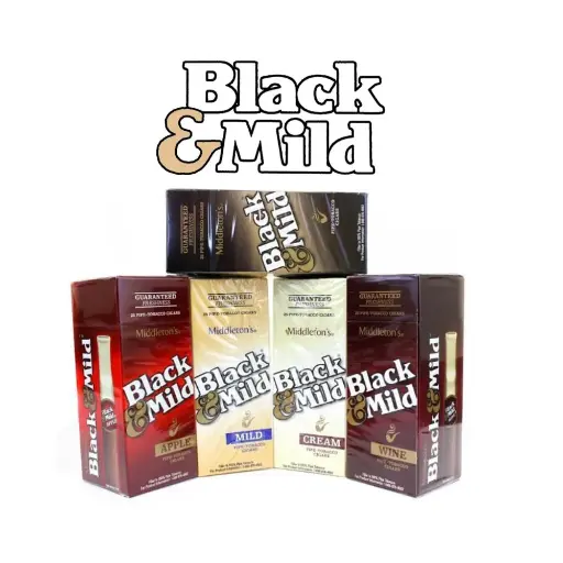 [T-1531-02] Middleton Black N Mild of 25 Single (Original WT)